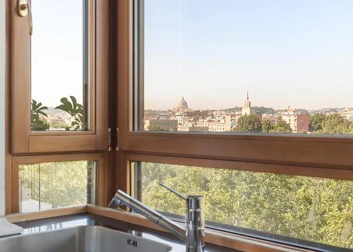 Vintage Penthouse With Panoramic St Peter View Appartement Rome